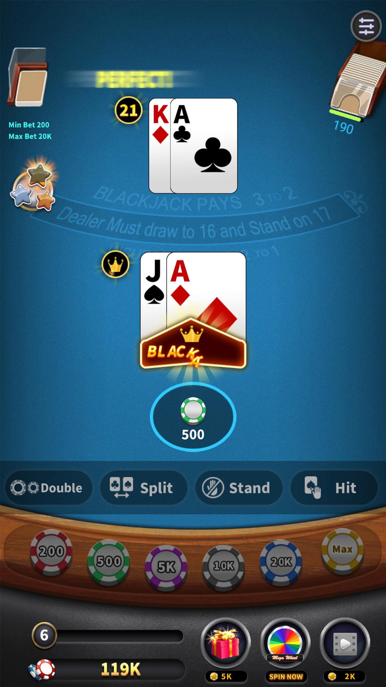 BlackJack 21 - blackjack free offline games 1.5.2 Screenshot 3