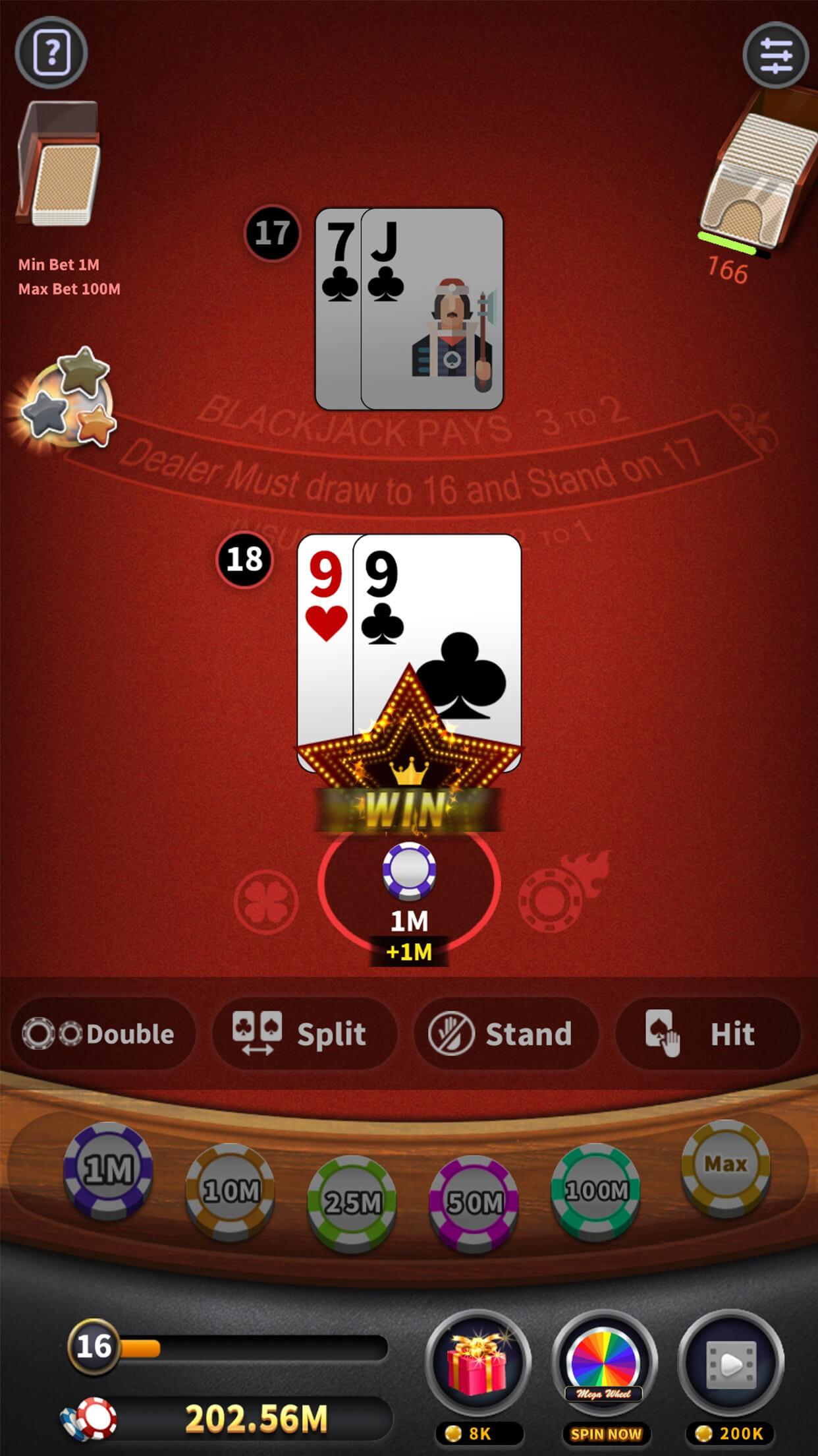 BlackJack 21 - blackjack free offline games 1.5.2 Screenshot 4