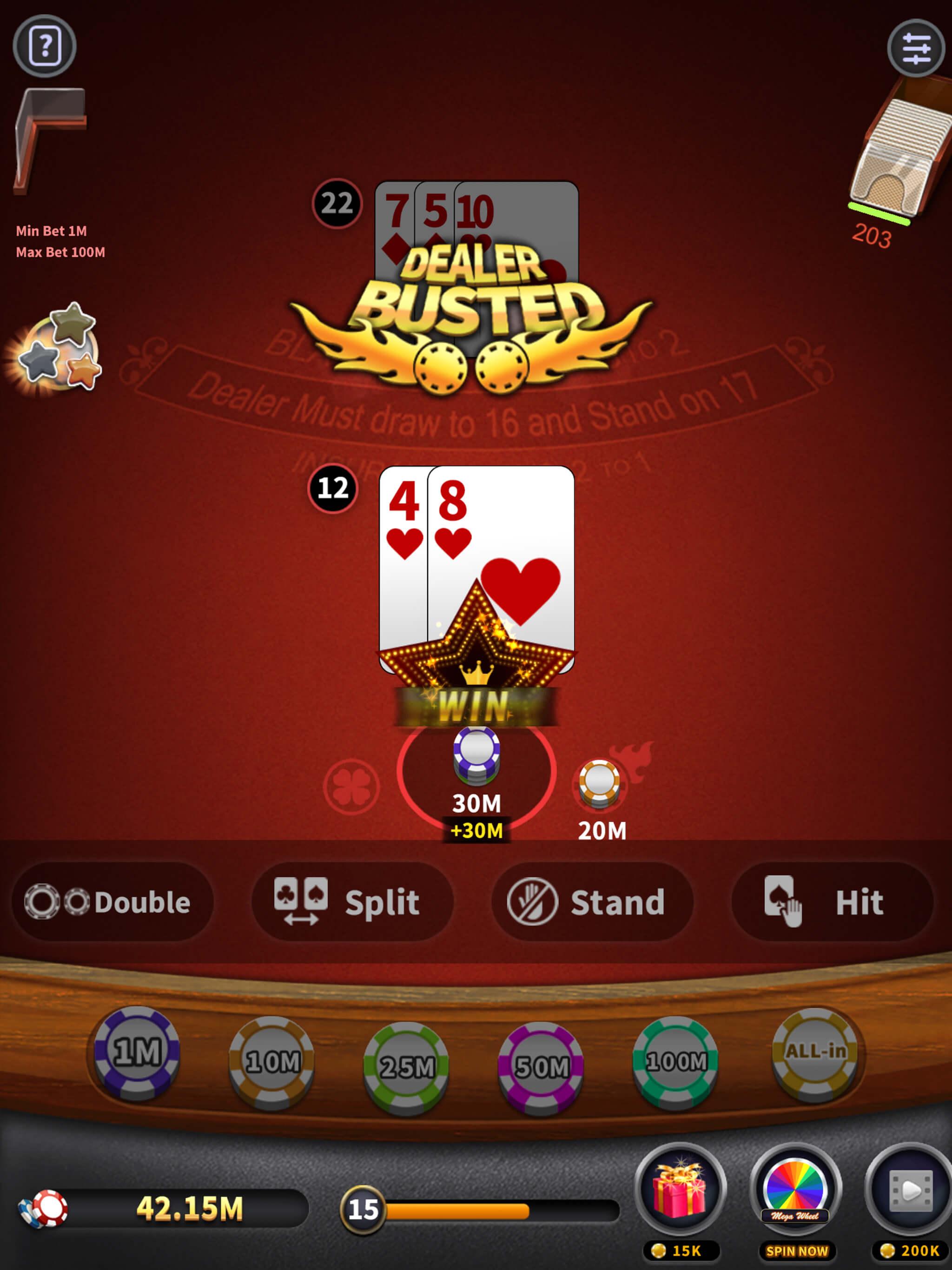 BlackJack 21 - blackjack free offline games 1.5.2 Screenshot 9