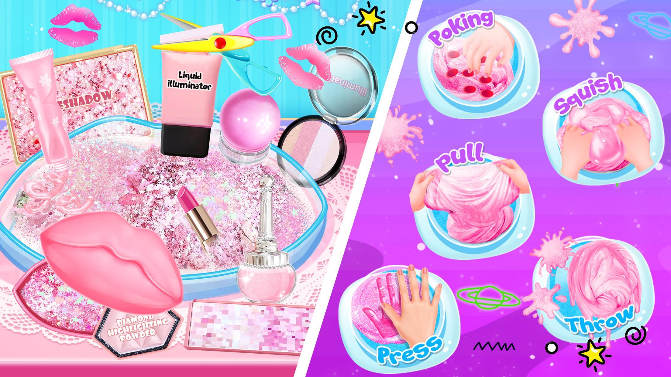 Pink Lipstick Makeup Slime 1.2 Screenshot 2