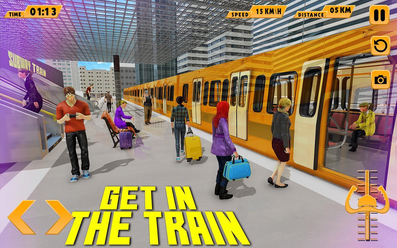 Modern Train Driving Simulator: City Train Games 2.6 Screenshot 1