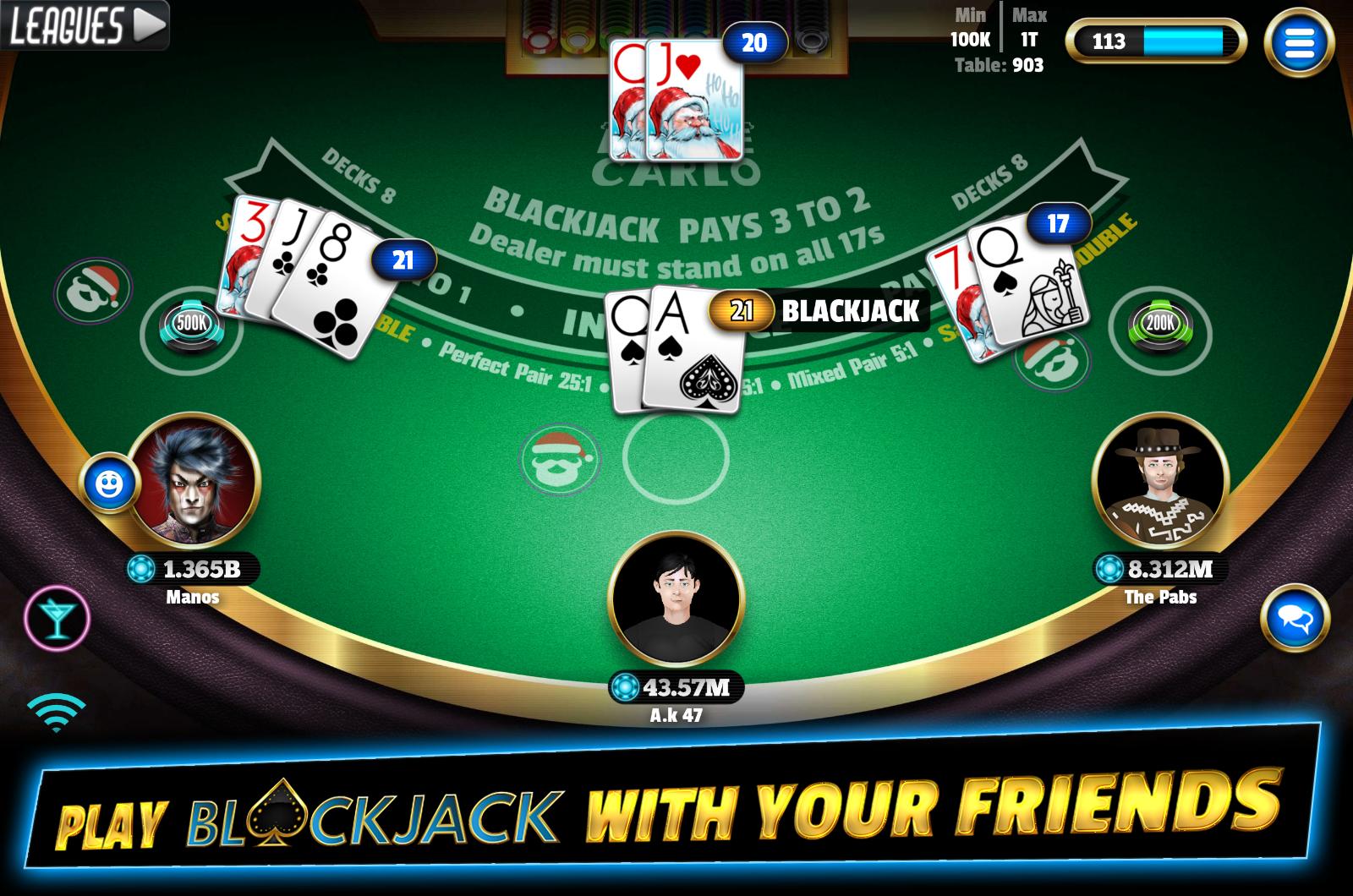 BlackJack 21 - Online Blackjack multiplayer casino 7.9.5 Screenshot 2