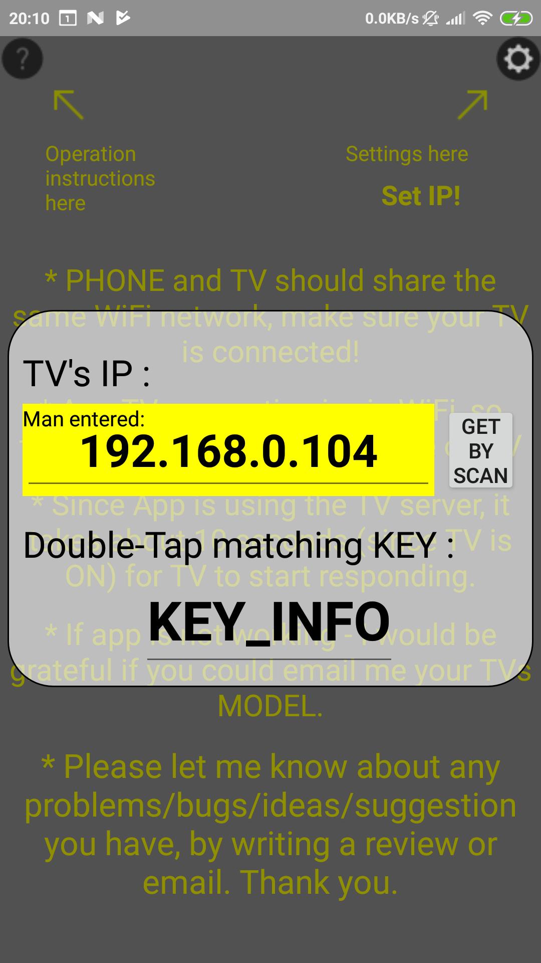 Remote SAMSUNG TV(until 2015)WiFi Simple No button 2020.0.1128 Screenshot 2