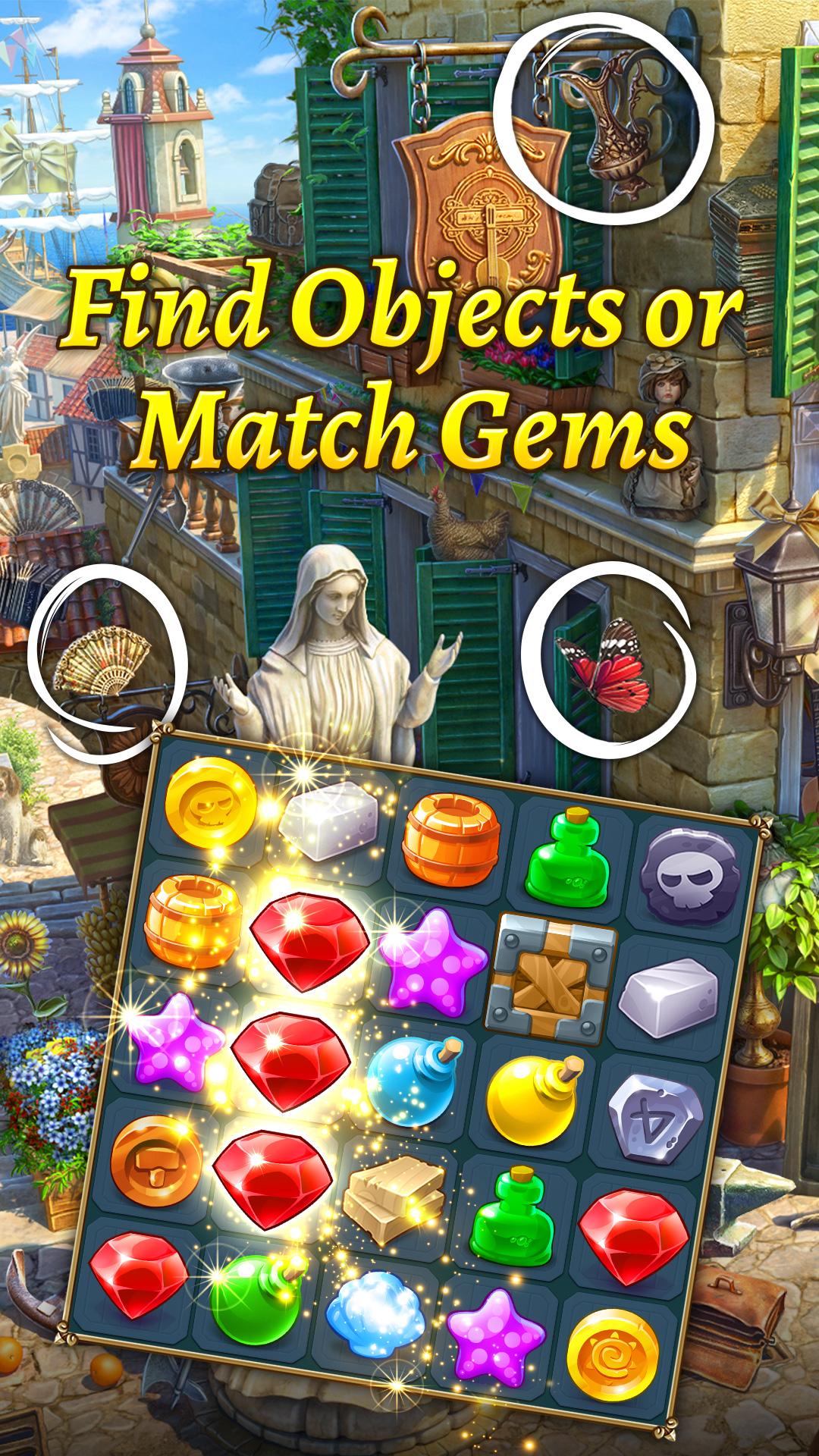 The Hidden Treasures: Find Hidden Objects・Match 3 1.17.1400 Screenshot 3