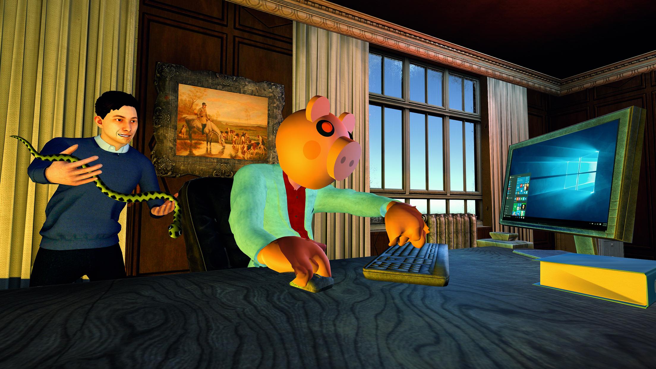 Hello Scary Piggy Boss: Horror Escape Roblx Games 1.0.2 Screenshot 1