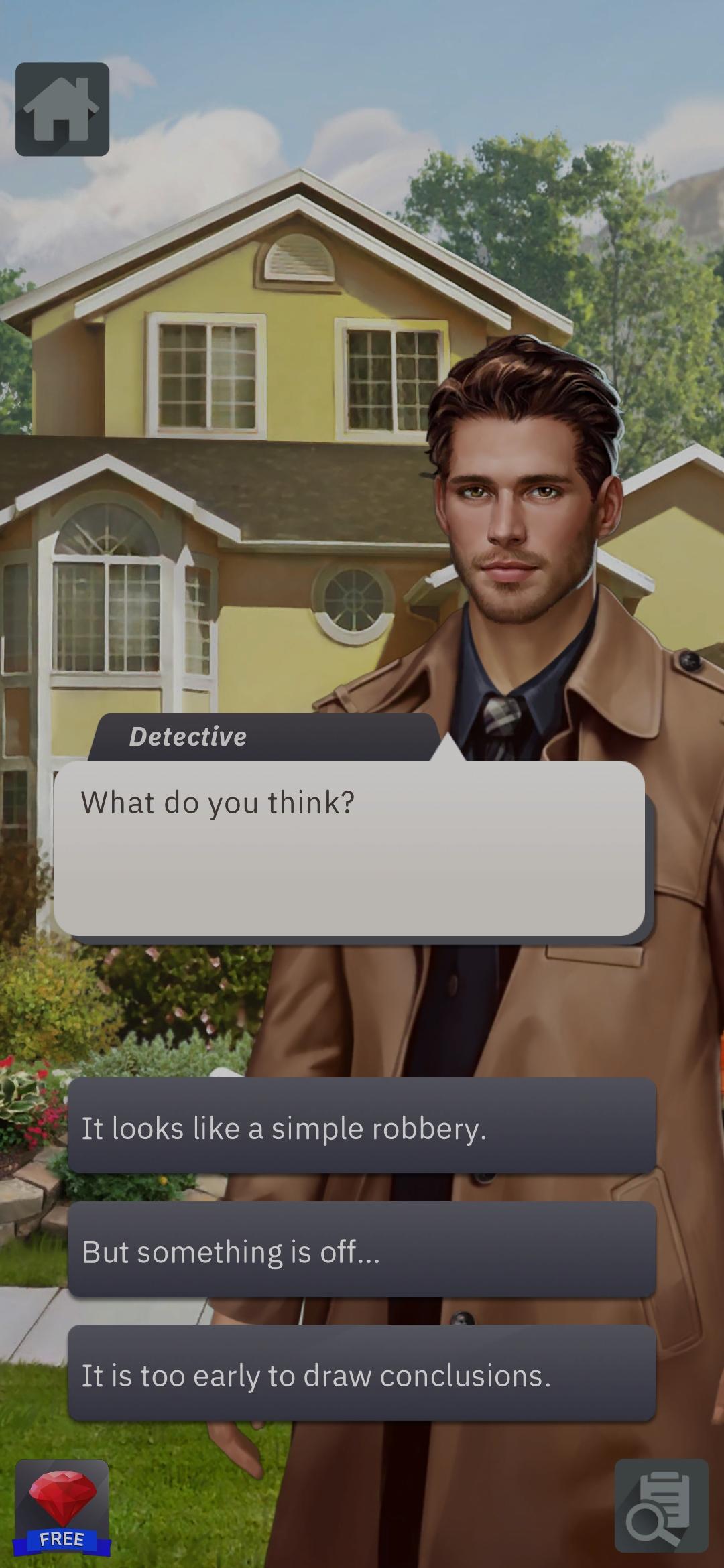 Criminal Stories Detective games with choices 0.2.7 Screenshot 8