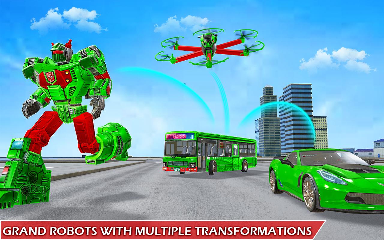 Bus Robot Car Game: Drone Robot Transforming Game 1.1.1 Screenshot 14