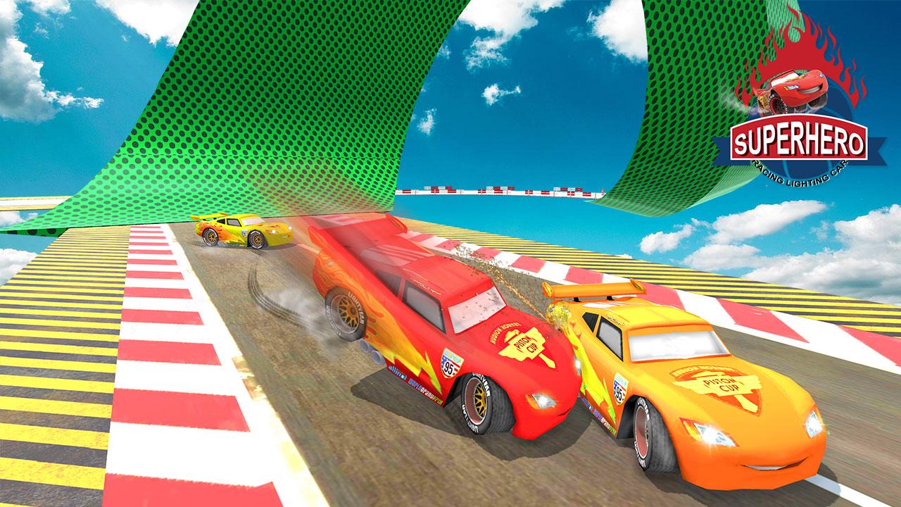 Splashy Superhero Vertigo Racing : Lightning Car 1.0 Screenshot 1