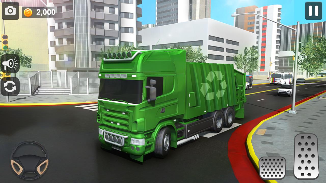 City Trash Truck Simulator: Dump Truck Games 1.29 Screenshot 1