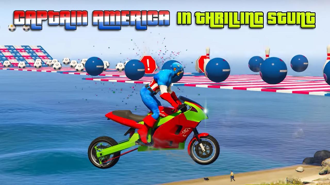Superheroes Tricky Motorbike Stunt 1.0.1 Screenshot 5