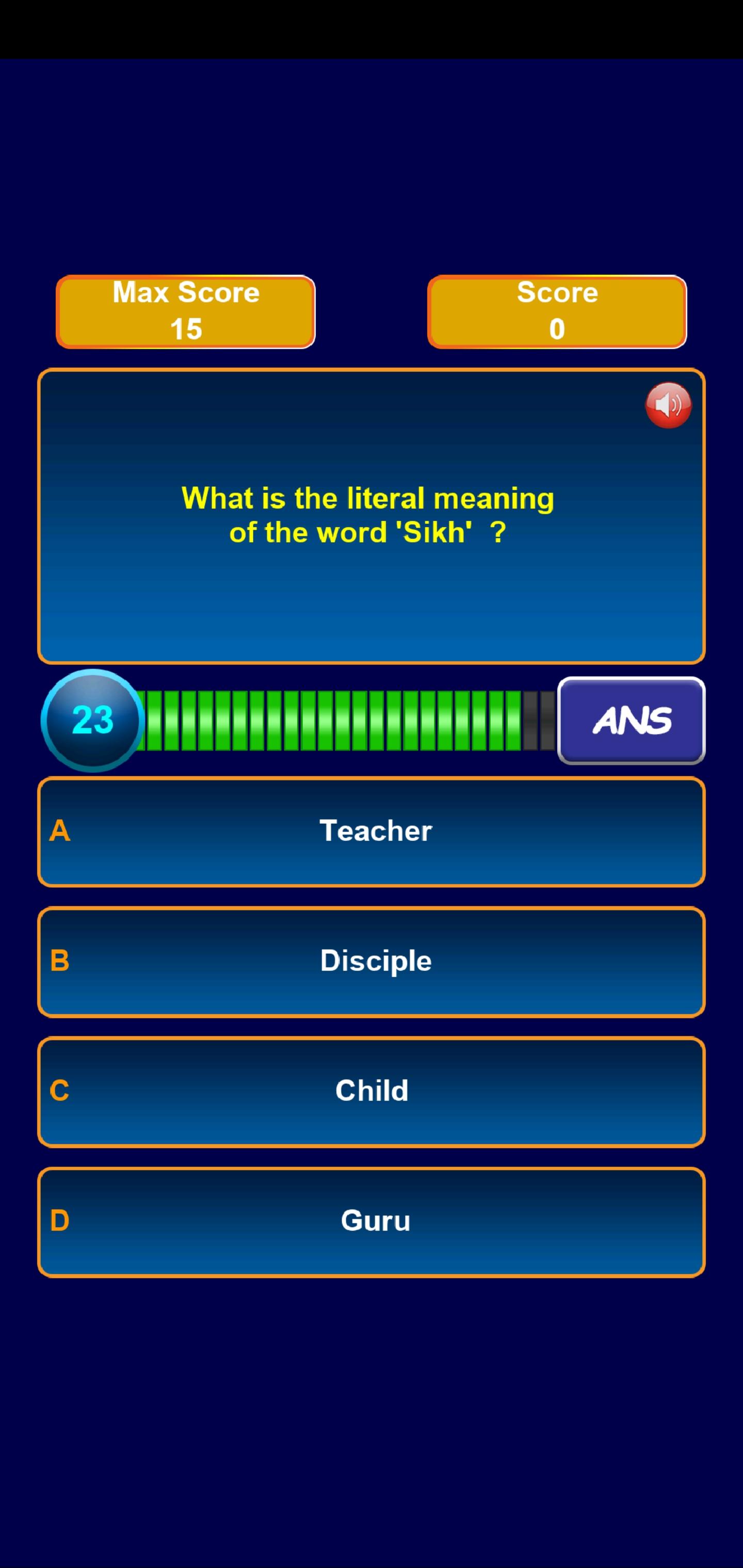 Khalsa Quiz 1.0.5 Screenshot 1
