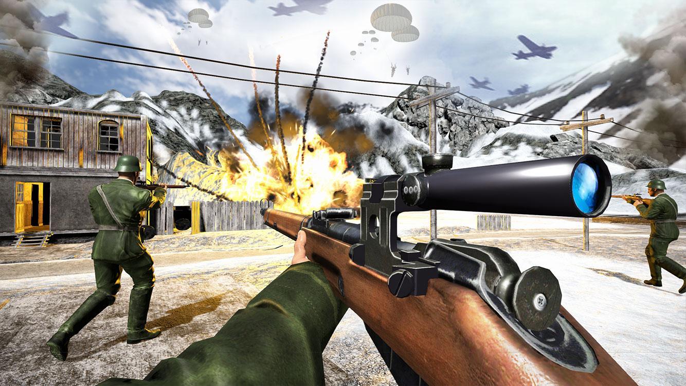US Commando Gun Strike Free Shooting Games : WW2 5.1 Screenshot 12