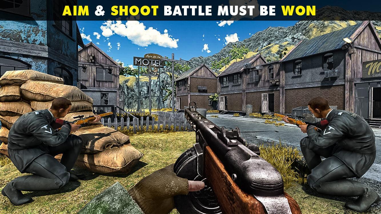US Commando Gun Strike Free Shooting Games : WW2 5.1 Screenshot 13