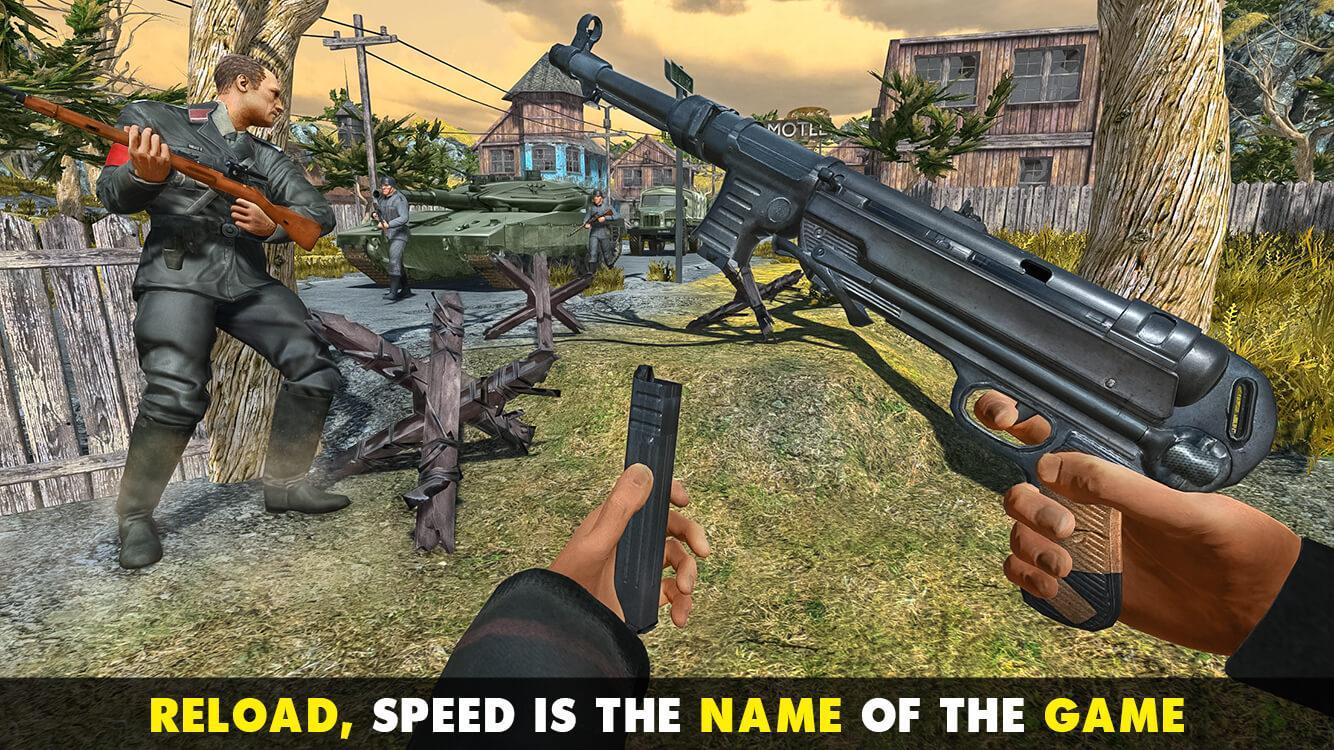 US Commando Gun Strike Free Shooting Games : WW2 5.1 Screenshot 2