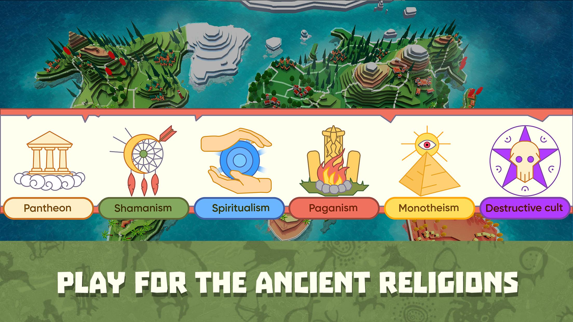 God Simulator. Sandbox strategy game Religion Inc. 1.1.91 Screenshot 1