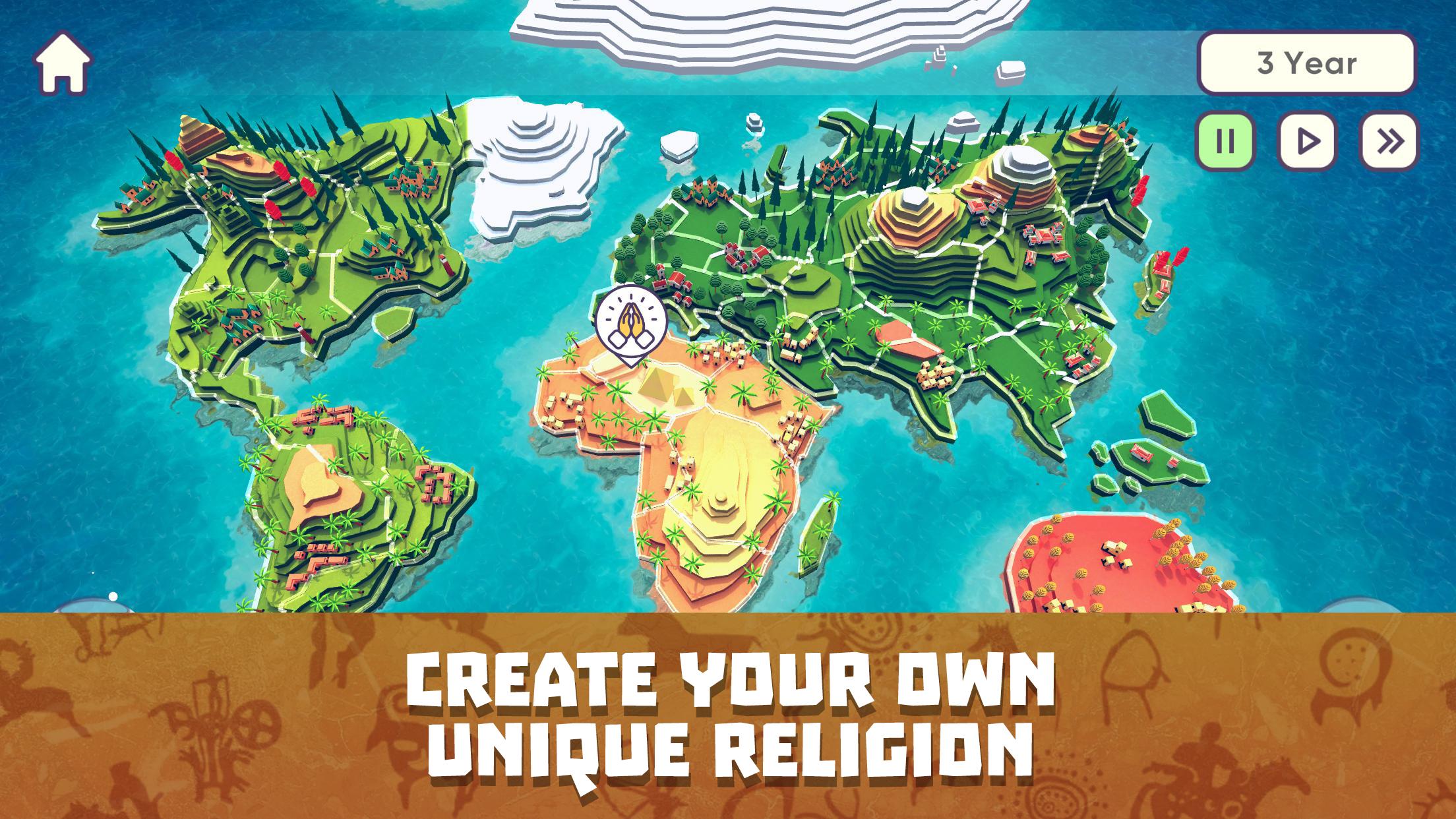 God Simulator. Sandbox strategy game Religion Inc. 1.1.91 Screenshot 2