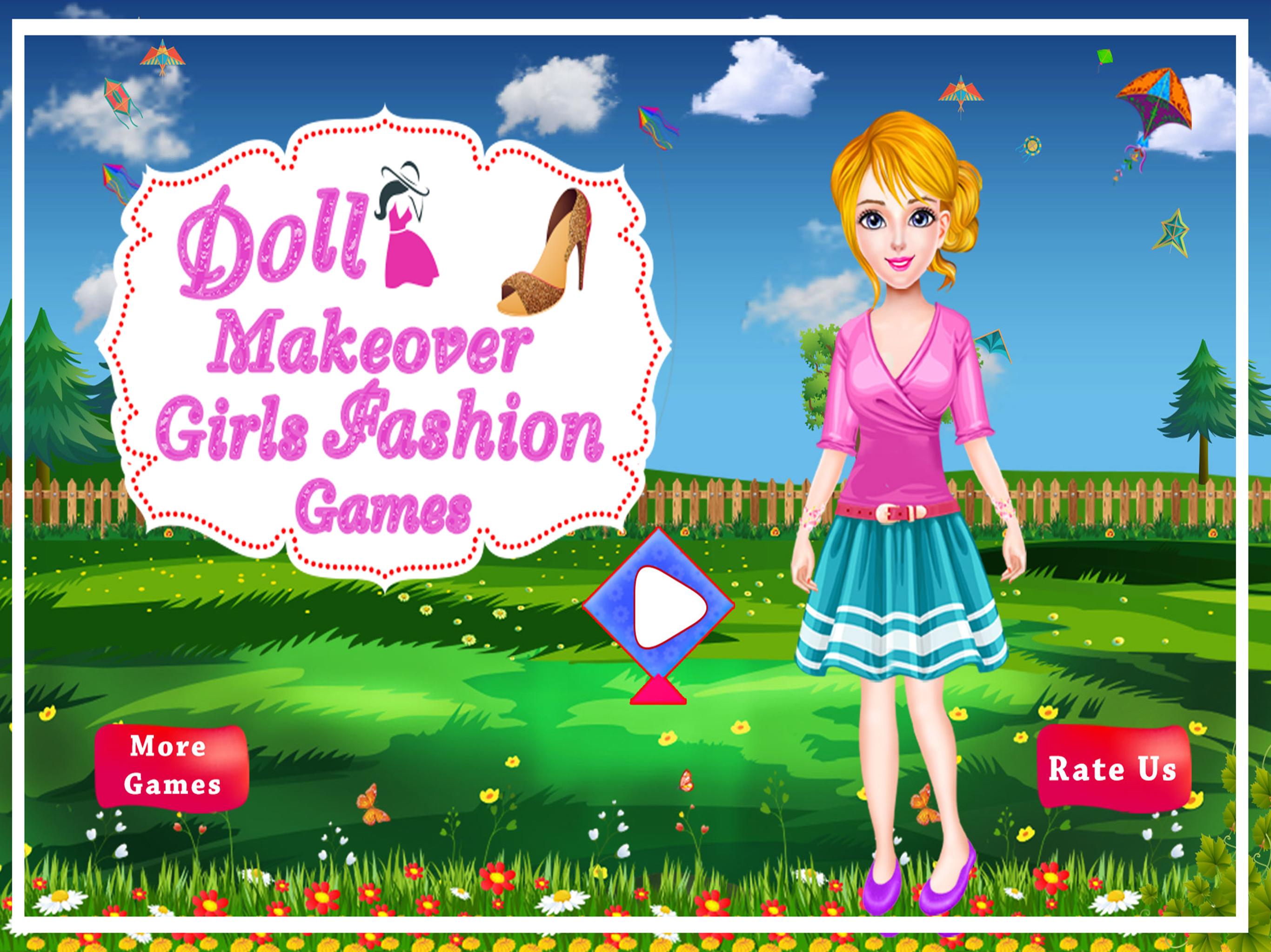 Doll Makeover: Doll Makeup & Fashion Girls Games 1.1 Screenshot 1