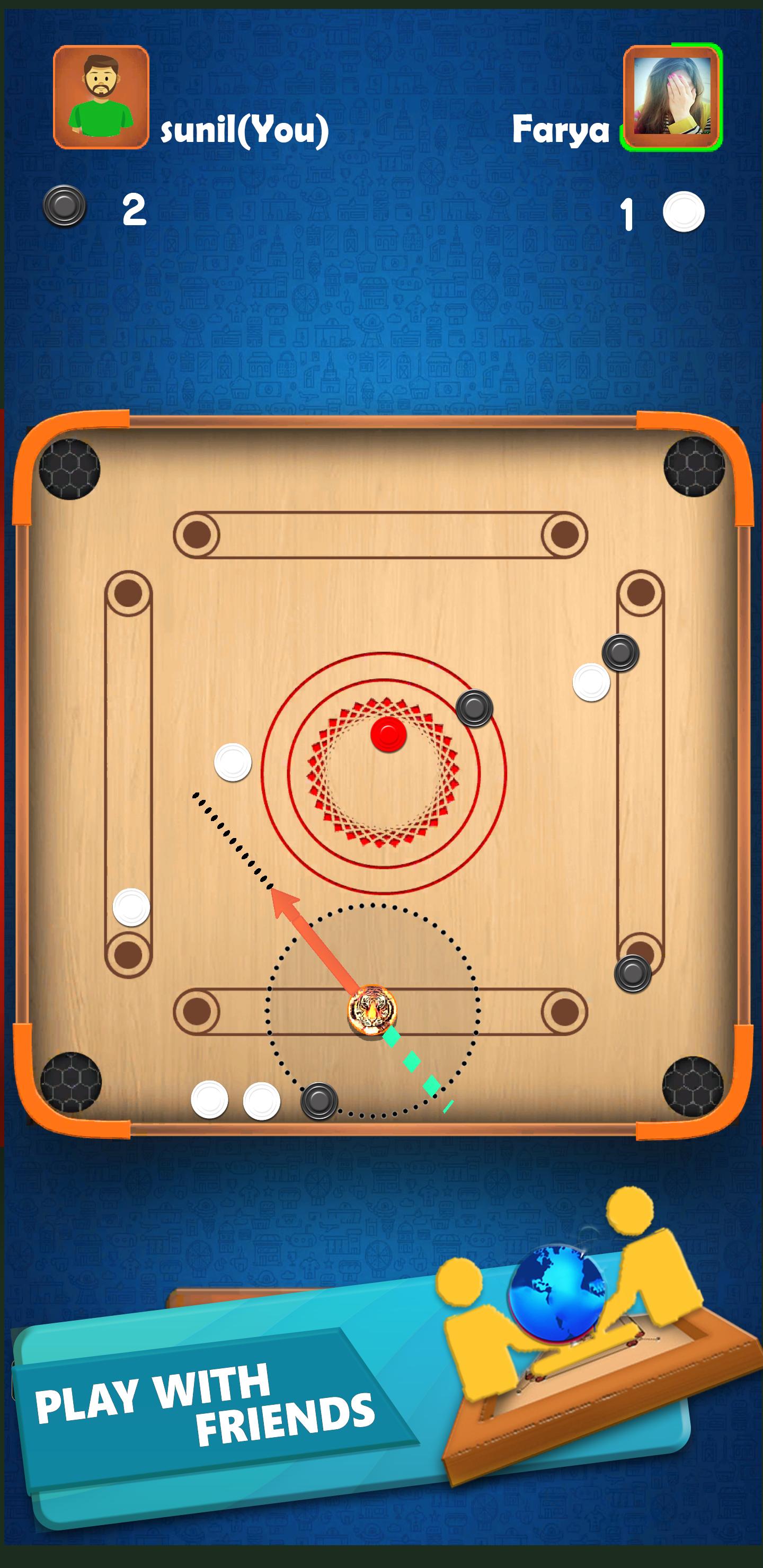 Carrom Star Multiplayer Carrom board game 1.1 Screenshot 4