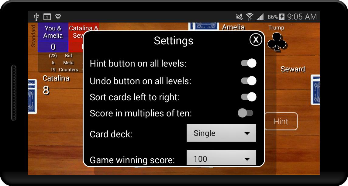 Pinochle Classic 1.9 Screenshot 8