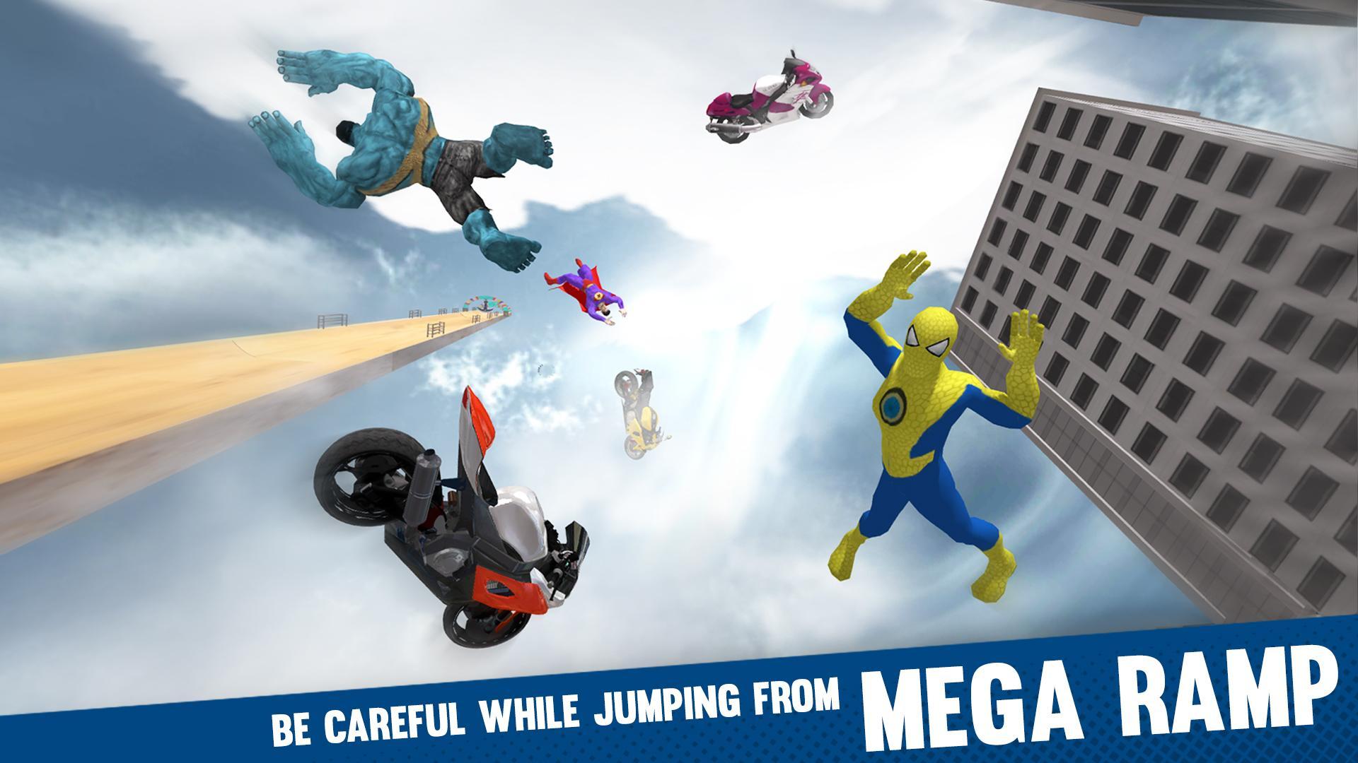 Super Hero Bike Mega Ramp - Stunt Racing Simulator 1.0.5 Screenshot 4