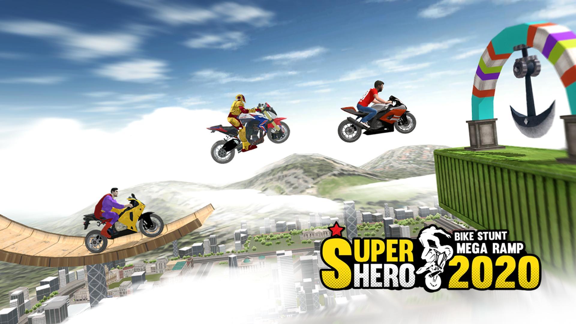 Super Hero Bike Mega Ramp - Stunt Racing Simulator 1.0.5 Screenshot 6