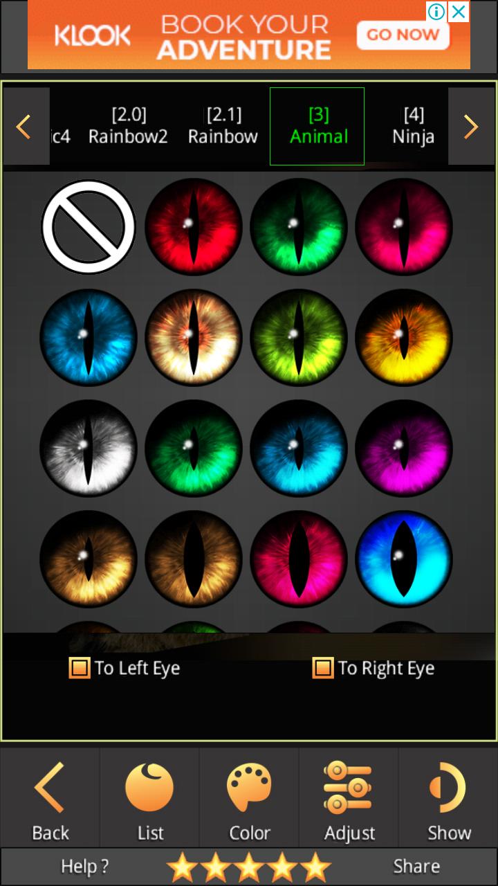 Sharingan Eyes And Hair Color Changer 1.4.0 Screenshot 15