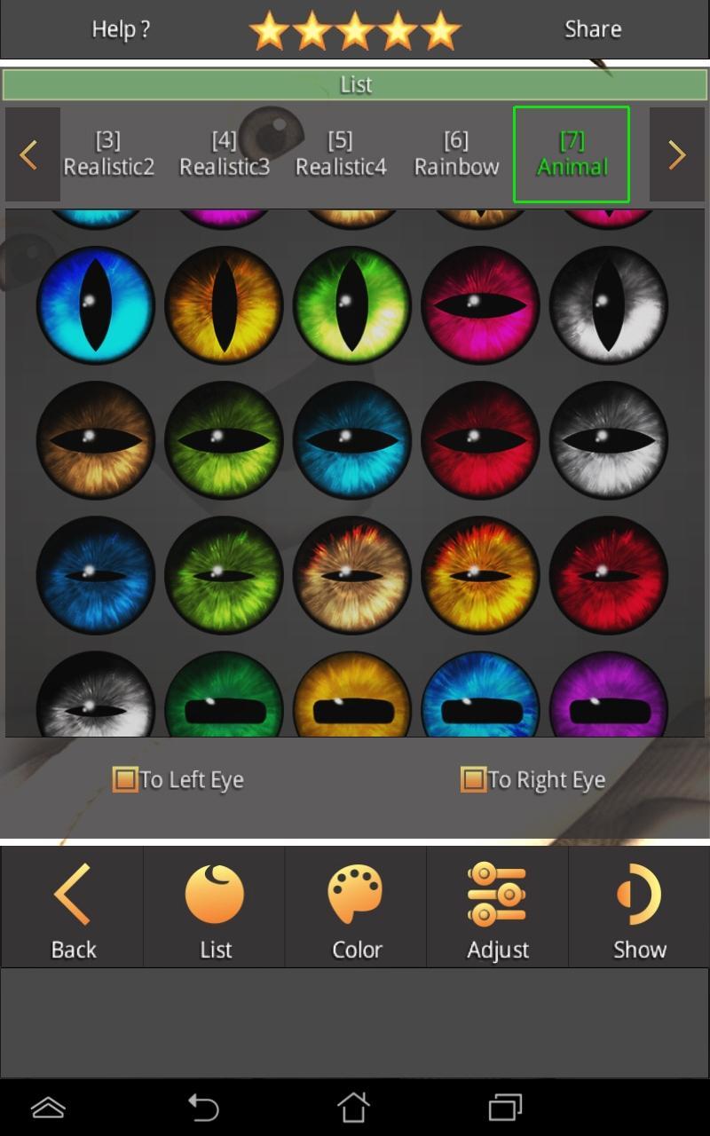 Sharingan Eyes And Hair Color Changer 1.4.0 Screenshot 5