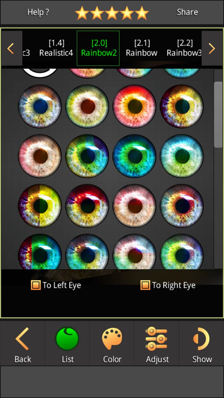 FoxEyes - Change Eye Color by Real Anime Style 2.9.1.1 Screenshot 18