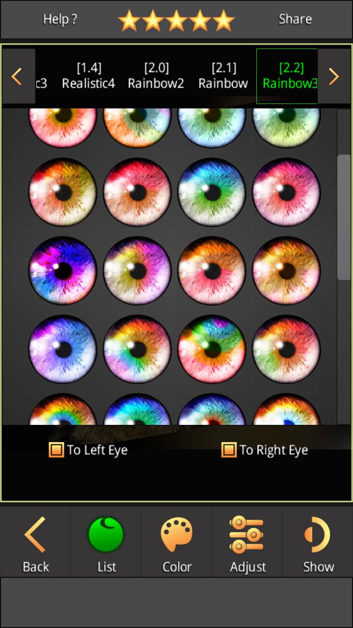 FoxEyes - Change Eye Color by Real Anime Style 2.9.1.1 Screenshot 19