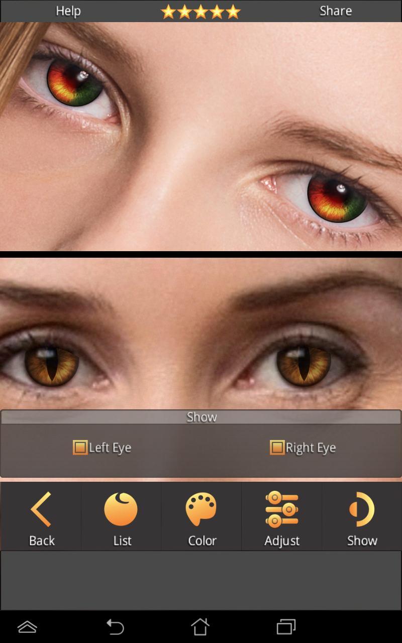 FoxEyes - Change Eye Color by Real Anime Style 2.9.1.1 Screenshot 2