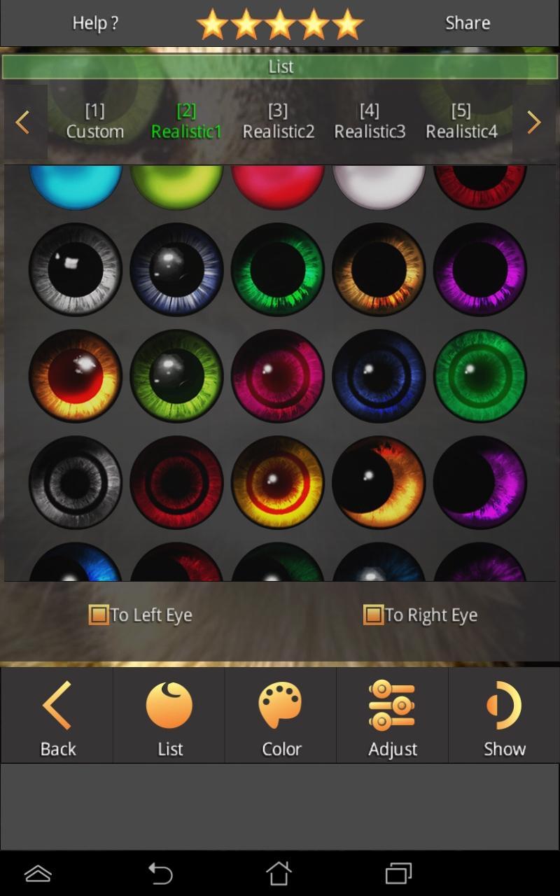 FoxEyes - Change Eye Color by Real Anime Style 2.9.1.1 Screenshot 5