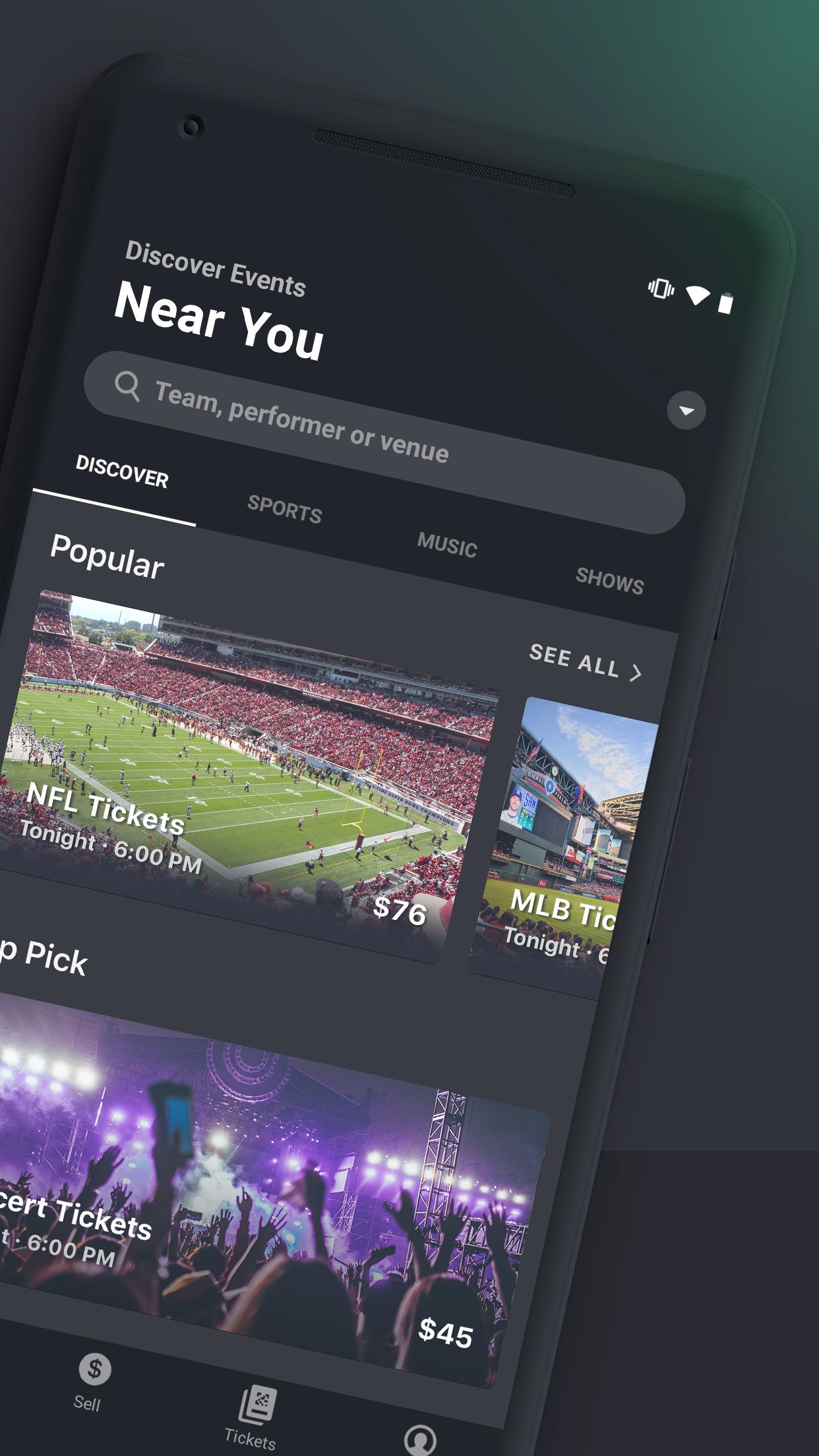 Gametime Tickets to Sports, Concerts, Theater 13.9.0 Screenshot 2