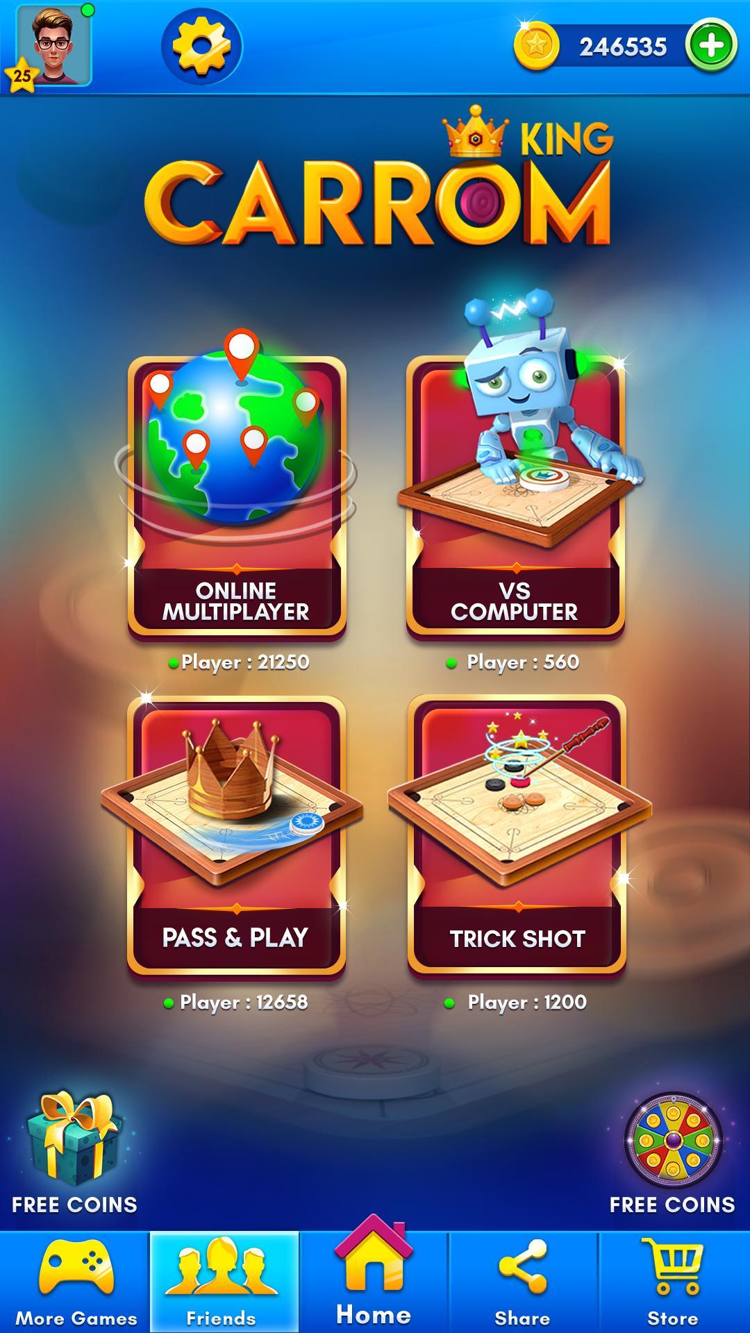 Carrom King™ - Best Online Carrom Board Pool Game 3.1.0.73 Screenshot 1