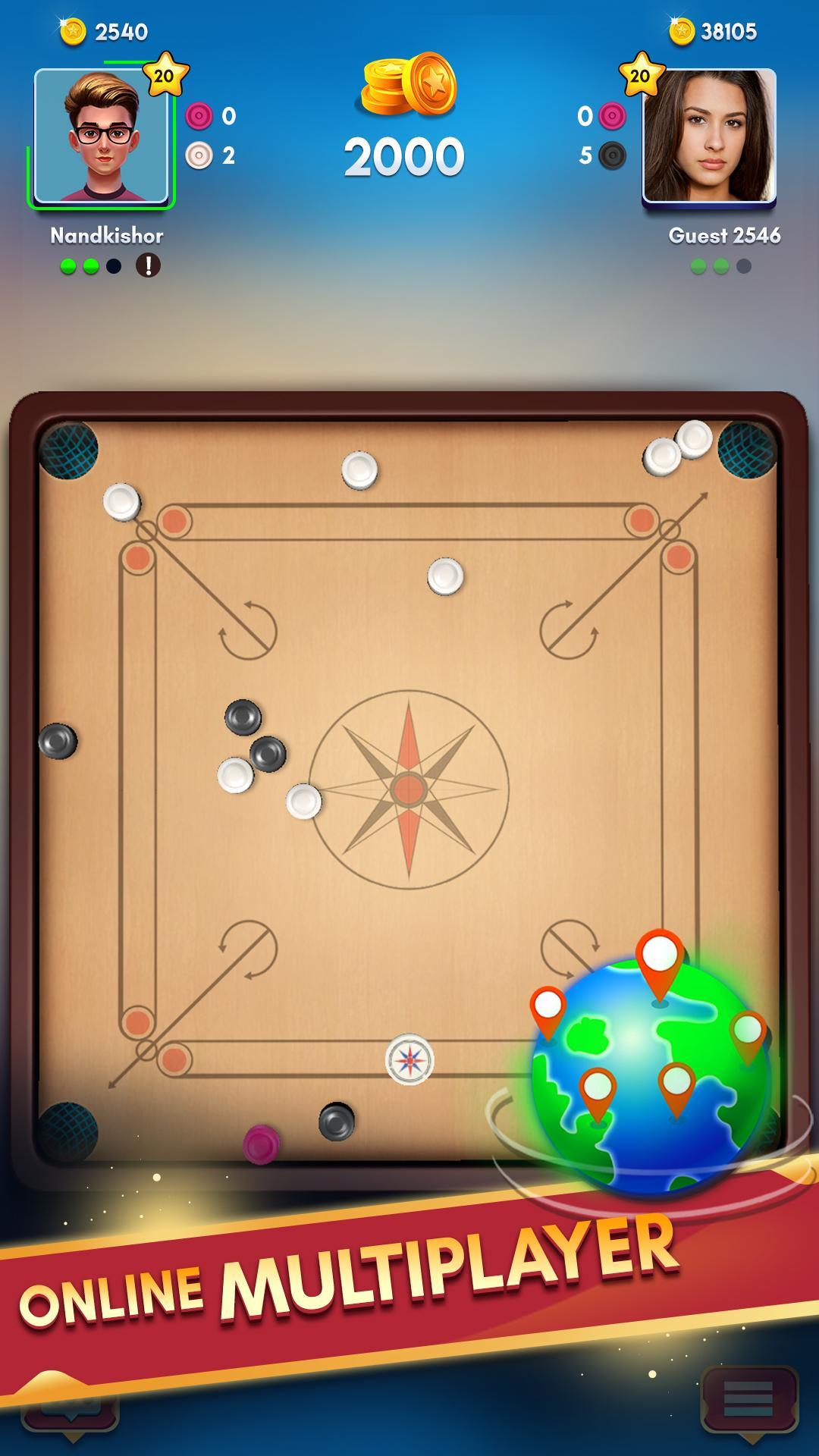 Carrom King™ - Best Online Carrom Board Pool Game 3.1.0.73 Screenshot 2