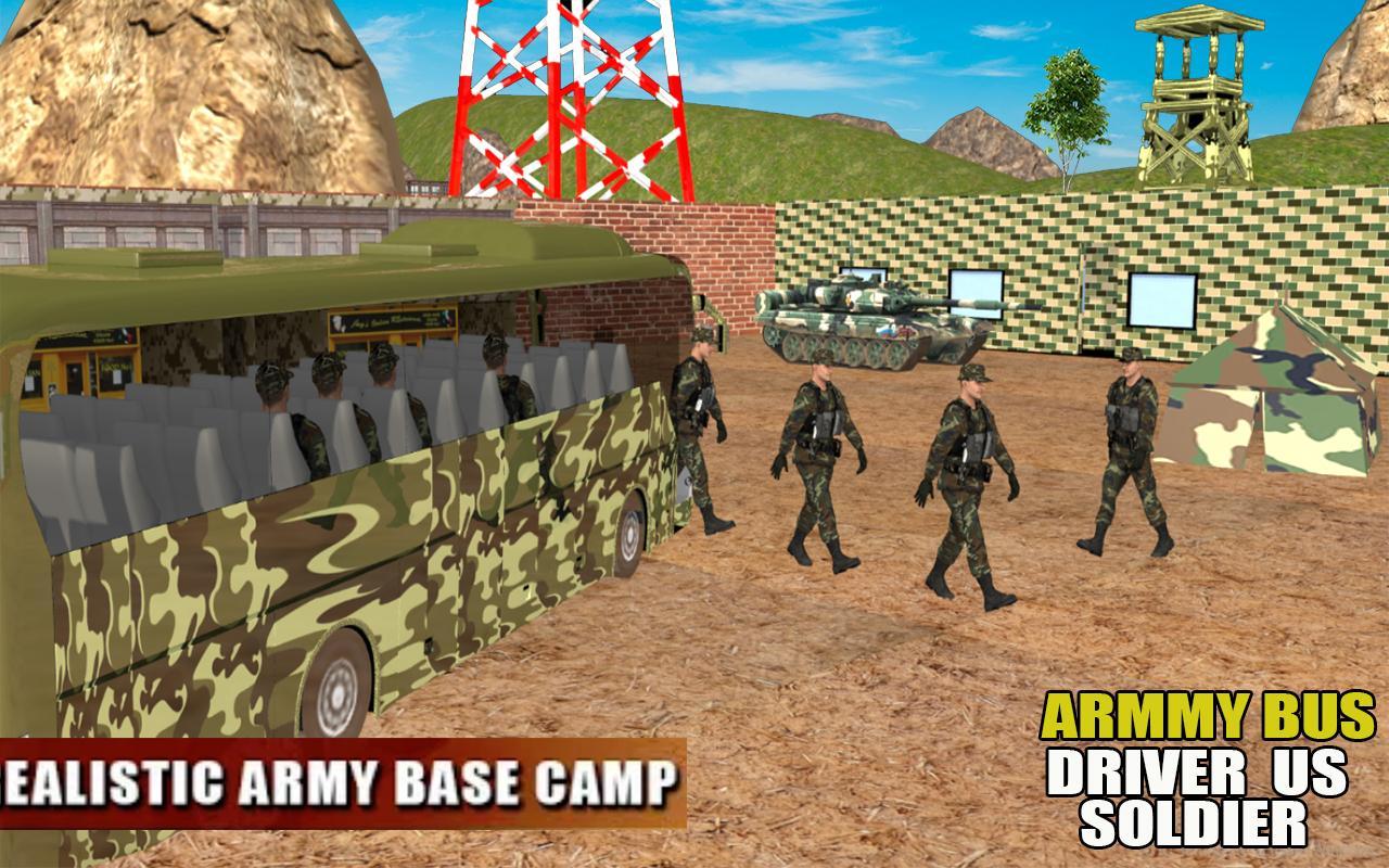Off Road Army Bus Driving:Soldier Transport Duty 1.6 Screenshot 10