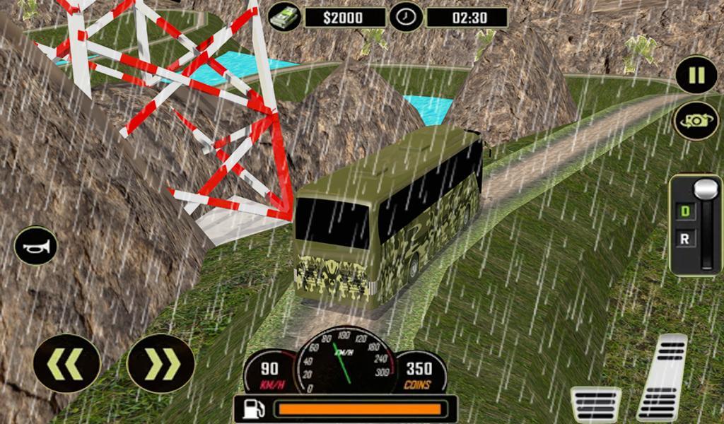 Off Road Army Bus Driving:Soldier Transport Duty 1.6 Screenshot 14