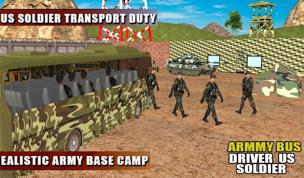 Off Road Army Bus Driving:Soldier Transport Duty 1.6 Screenshot 15