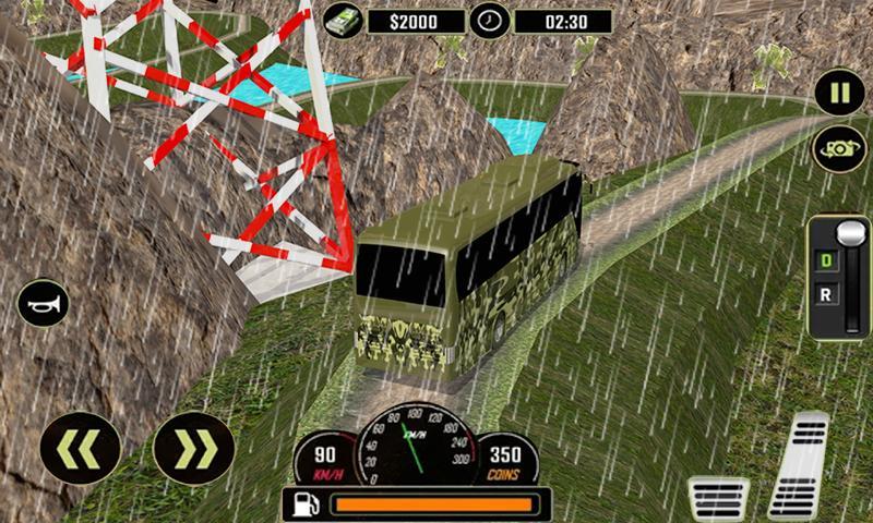 Off Road Army Bus Driving:Soldier Transport Duty 1.6 Screenshot 4