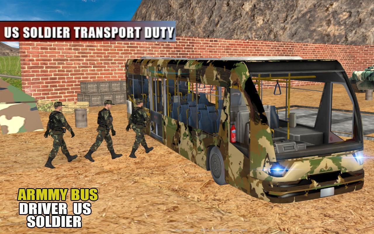 Off Road Army Bus Driving:Soldier Transport Duty 1.6 Screenshot 8