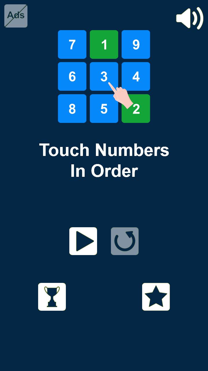 Touch Numbers in Order: Number Game v1.0.0 Screenshot 1