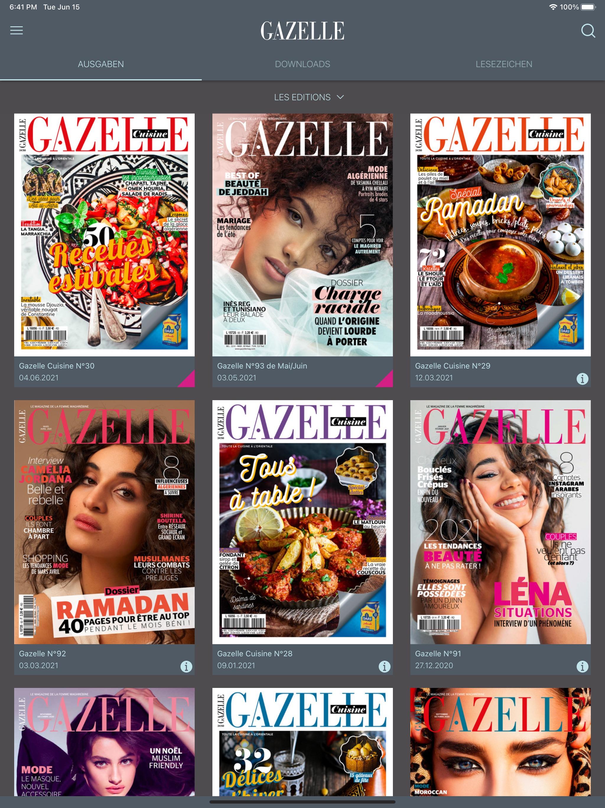 Gazelle Magazine App 4.7.0 Screenshot 1