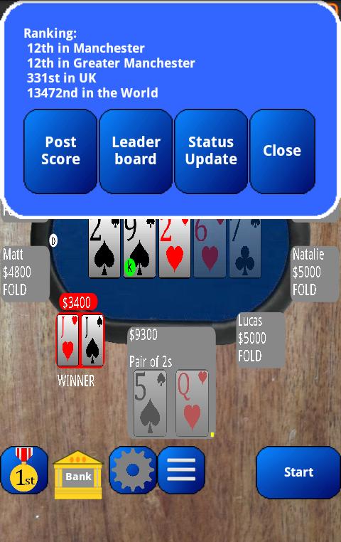 PlayTexas Hold'em Poker Free 4.3.5.0 Screenshot 4