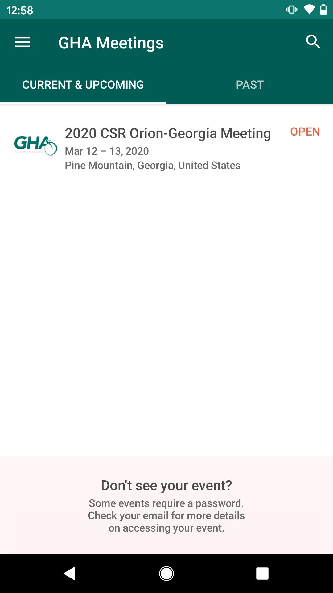 GHA Meetings App 5.68 Screenshot 1