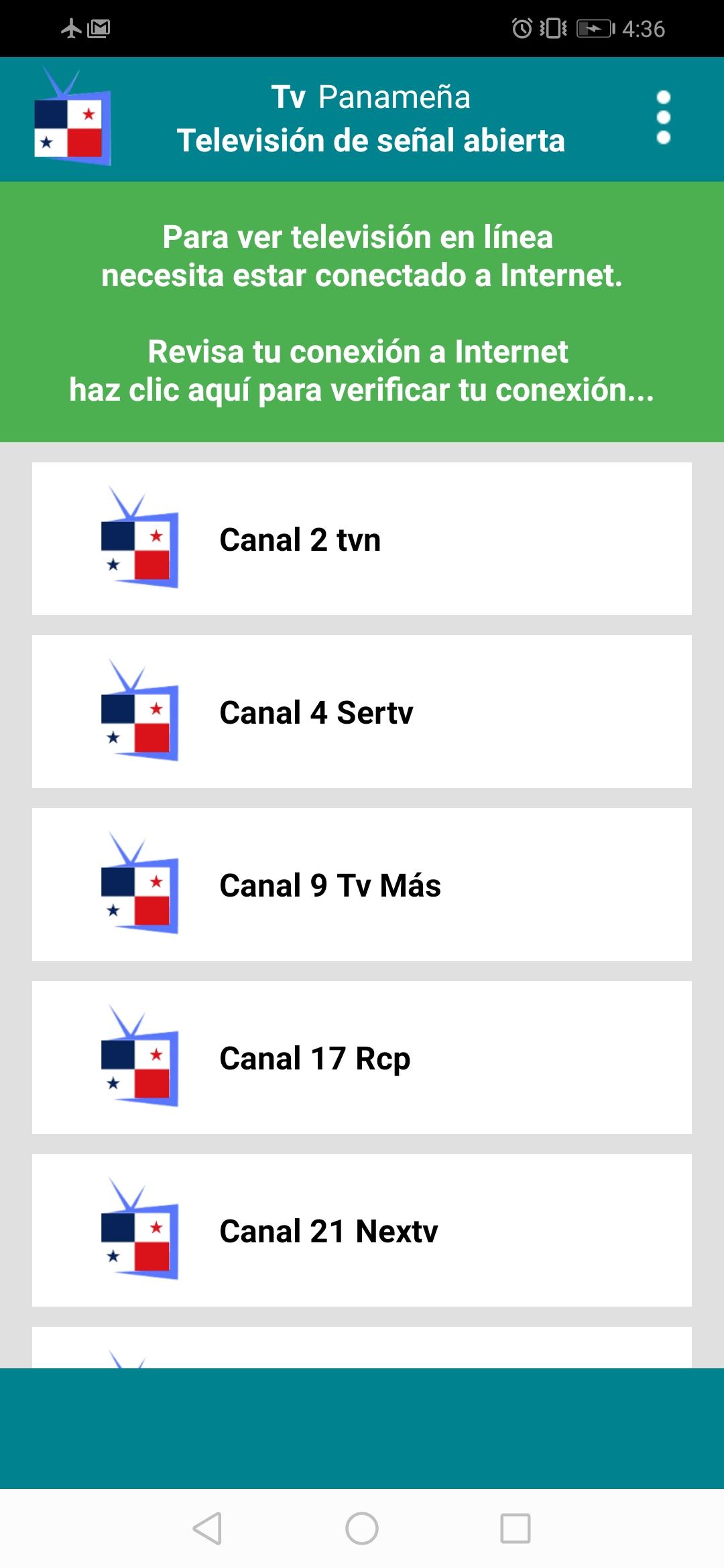 Tv Panameña 1.3 Screenshot 1