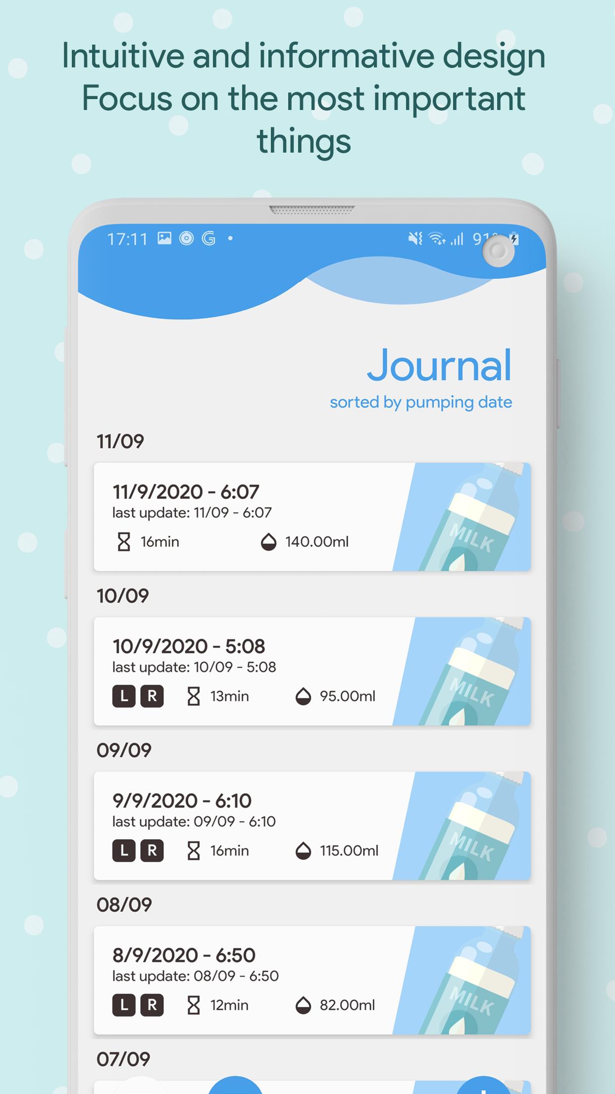 Mom's Pumping Journal - Tracker for your baby 3.3 Screenshot 2