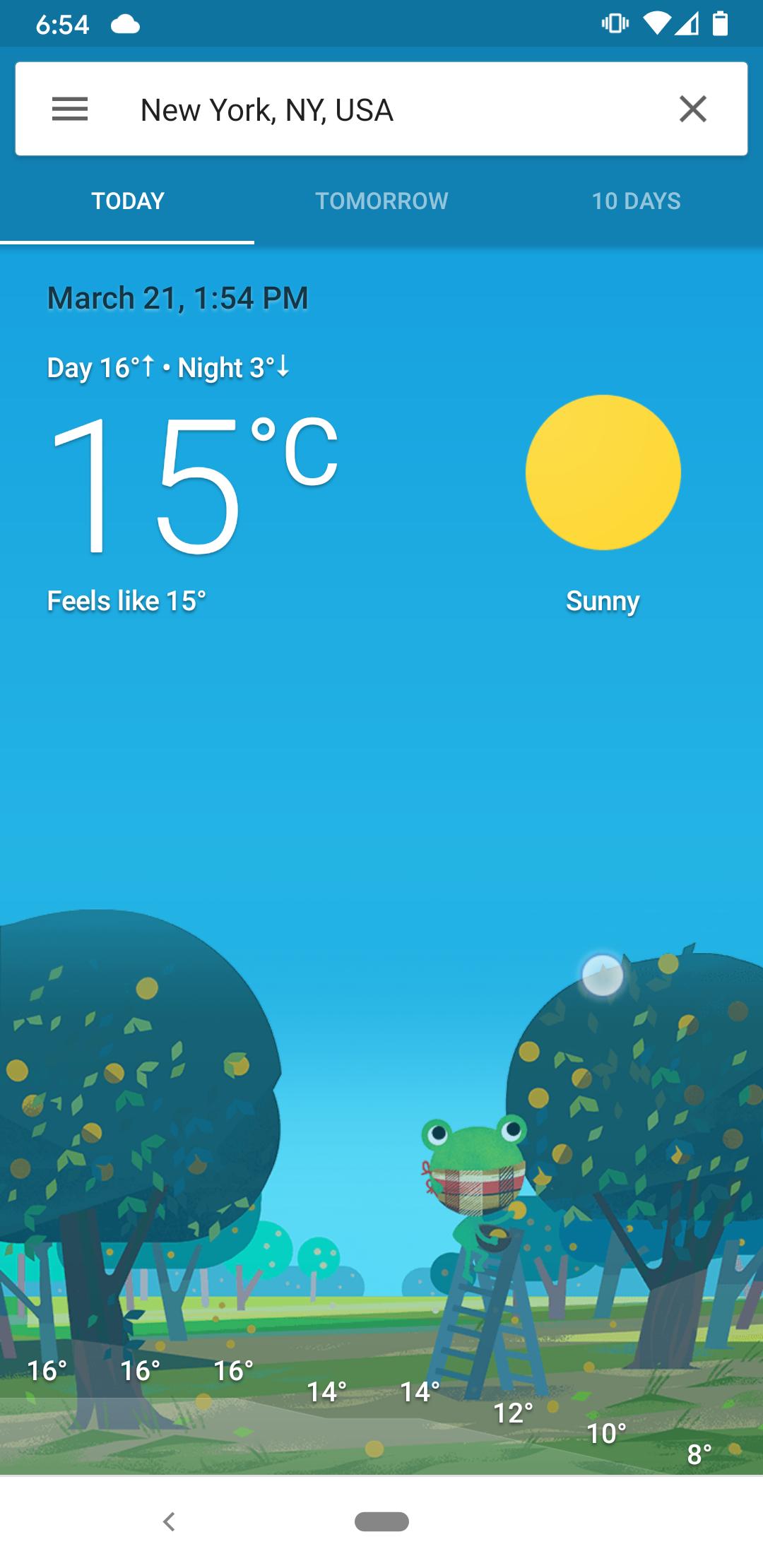 Frog weather 1.1.4 Screenshot 1