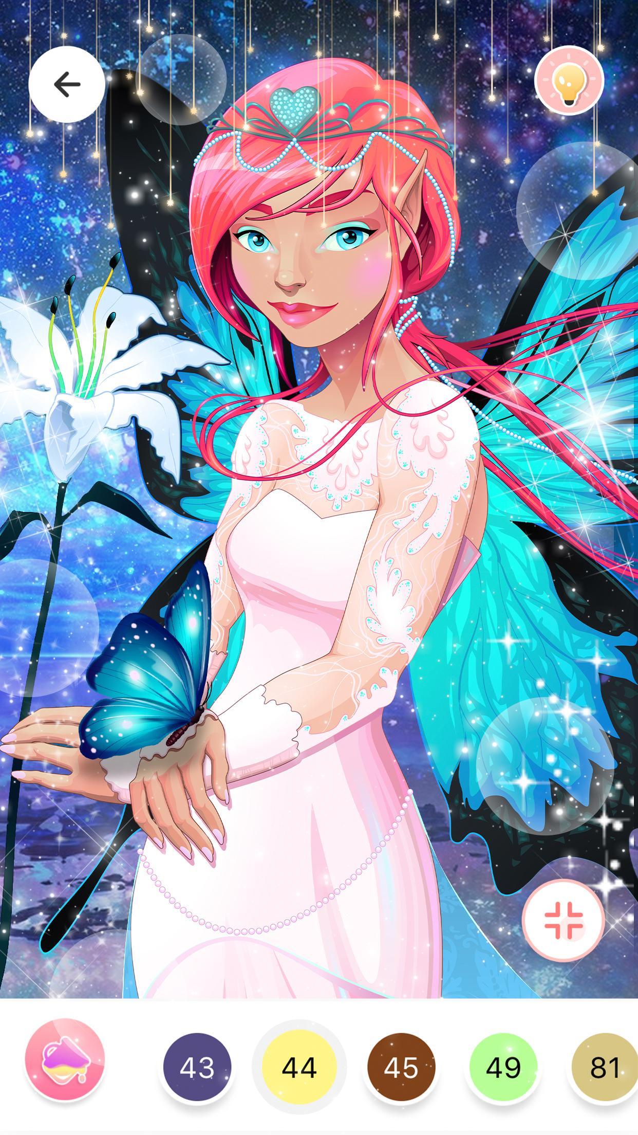 Color By Number, Glitter coloring book Girly Color 2.2.7 Screenshot 4