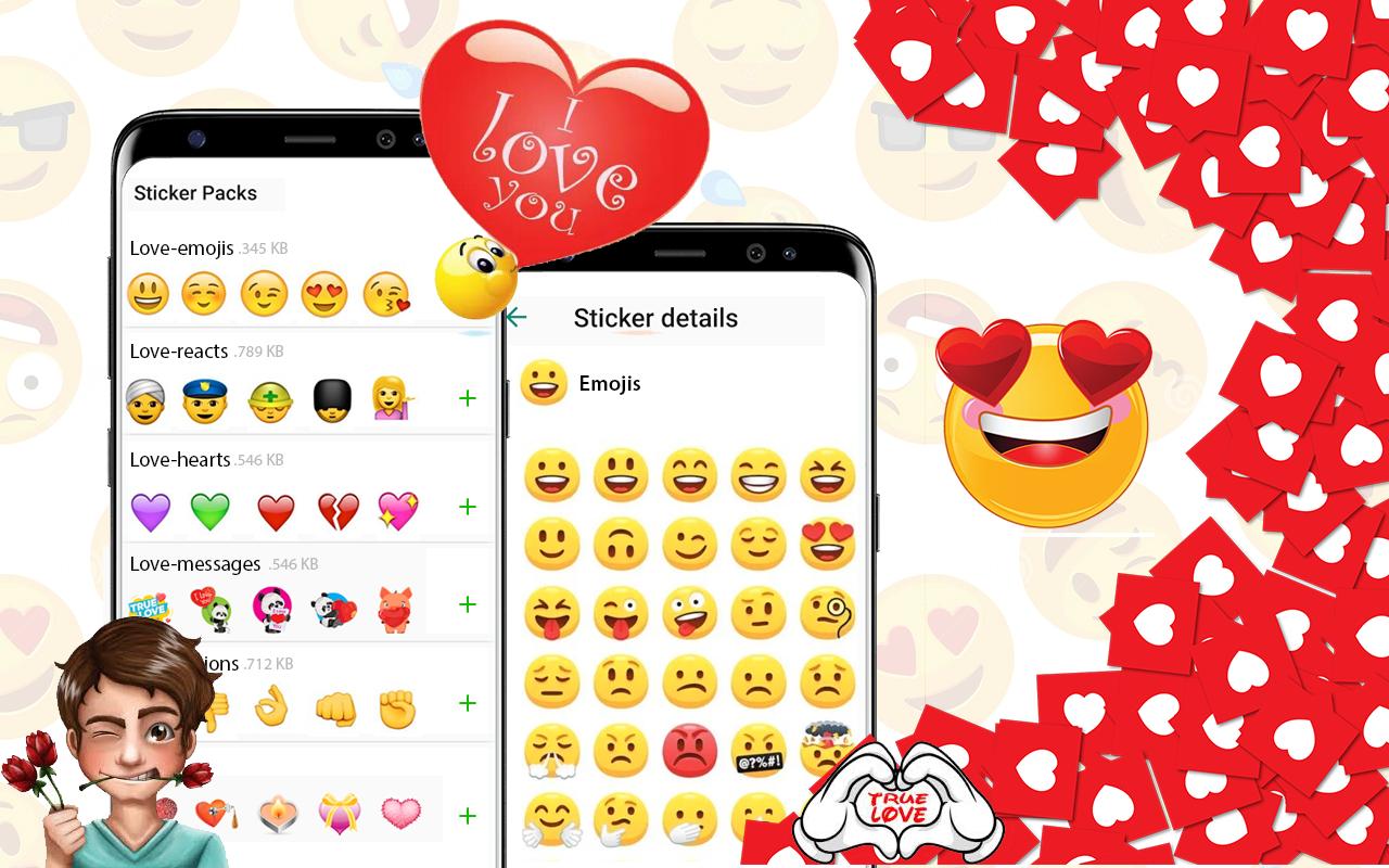 wasticker apps - love stickers for whatsapp 2021 1.2 Screenshot 1