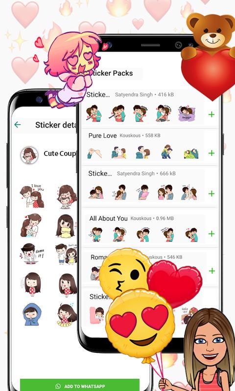 wasticker apps - love stickers for whatsapp 2021 1.2 Screenshot 2