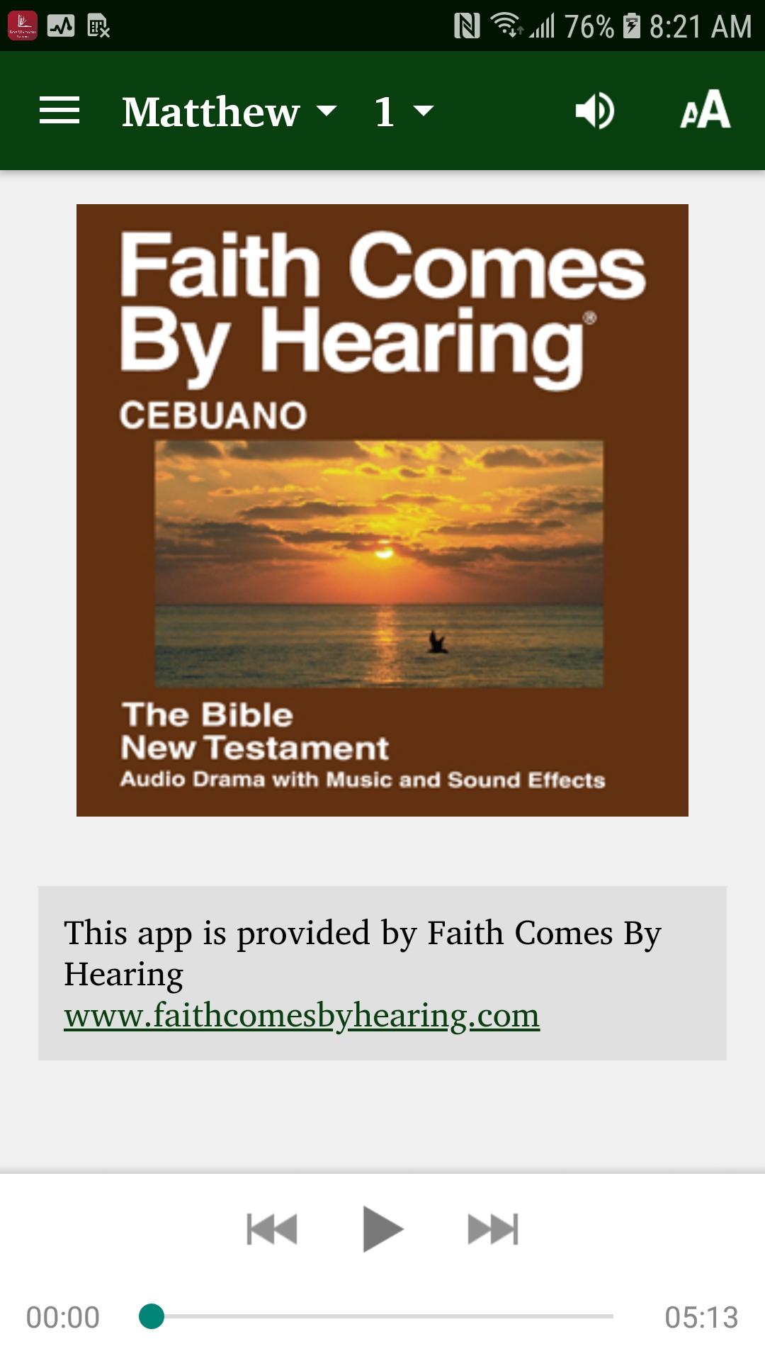 Cebuano Audio Bible 2.0 Screenshot 2